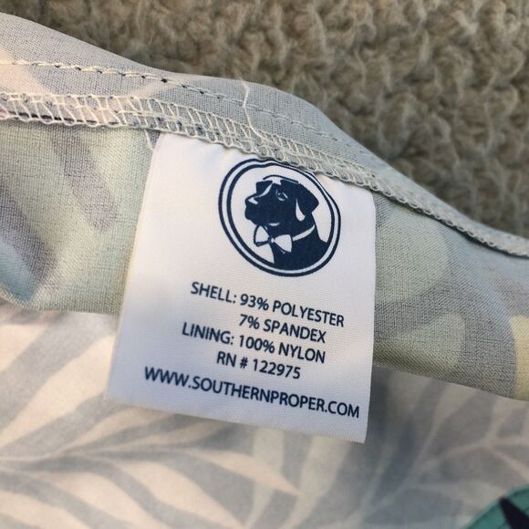 NWT Southern Proper Swim Trunks Shorts XXL Palms Lined Mens 2XL Navy  Hawaiian - Picture 12 of 12